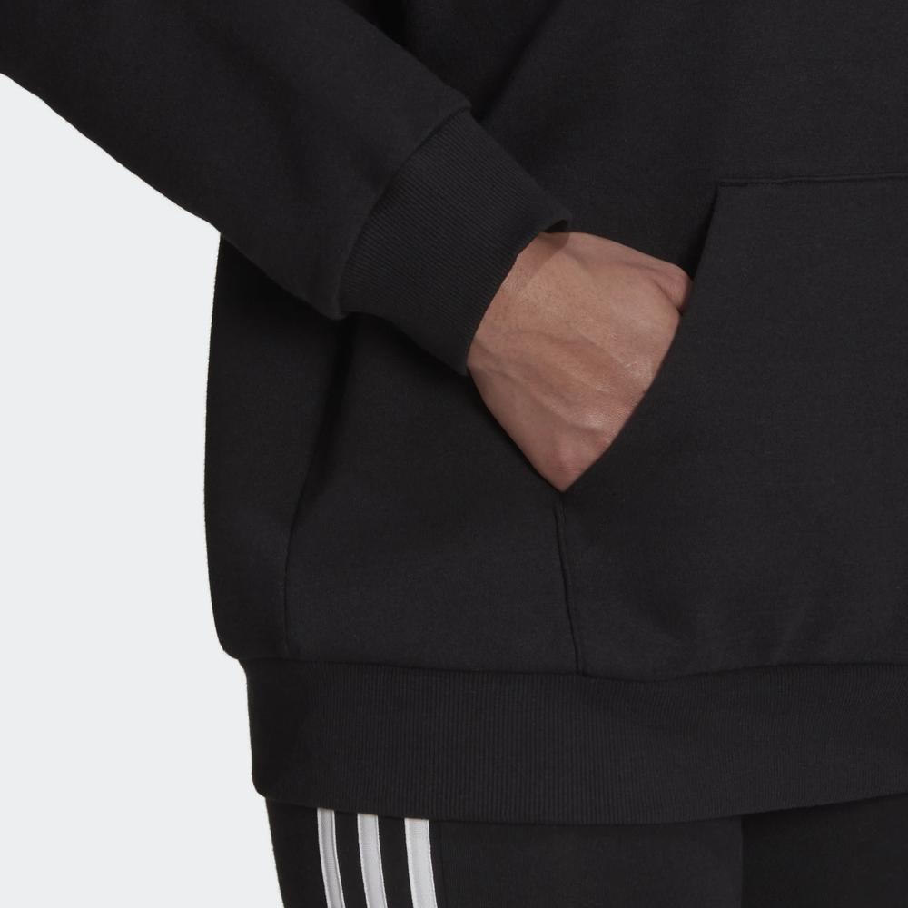 Mikina adidas Essentials Logo Boyfriend Fleece Hoodie HD1756 - černé