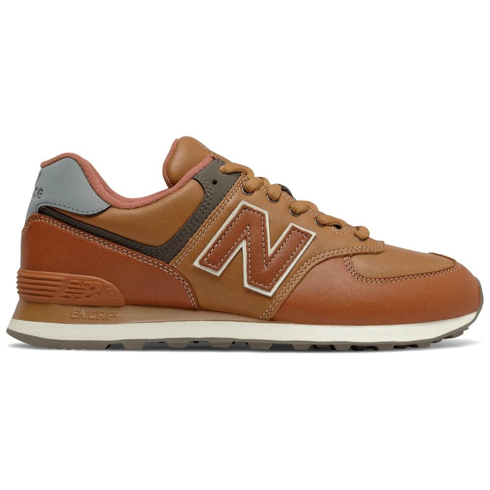Boty pánské New Balance ML574OMA - hnedé