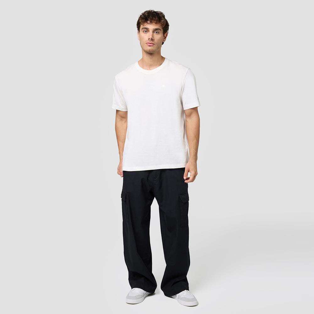 Tričko Champion Tonal Logo Crewneck 220278-WW036 - bílé