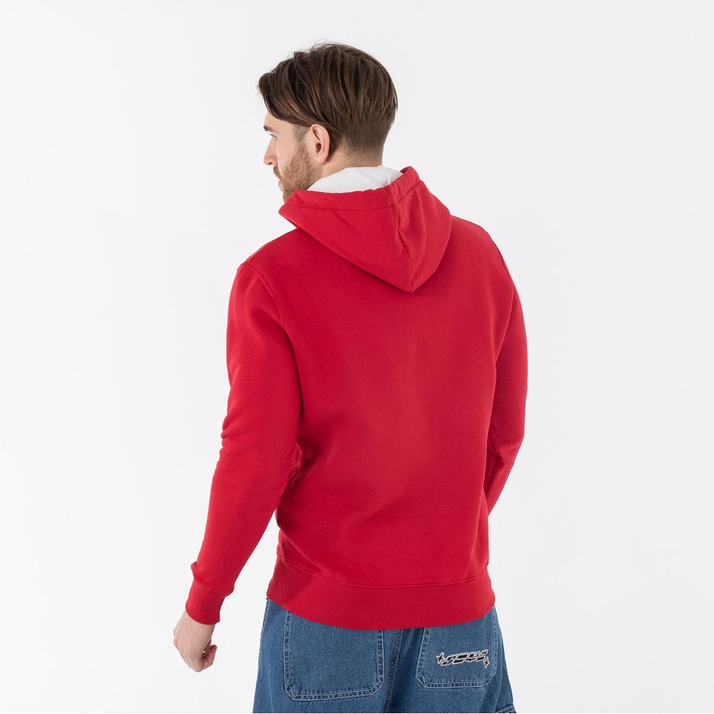 Mikina Alpha Industries Foam Print Hoodie 143302328 - červené