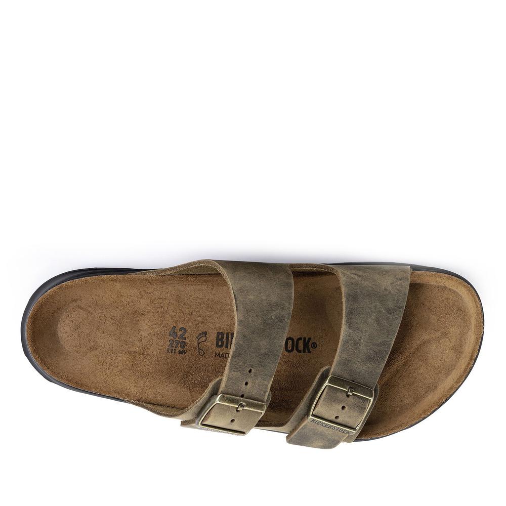 Žabky pánské Birkenstock Arizona Crosstown 1018463 - hnědé