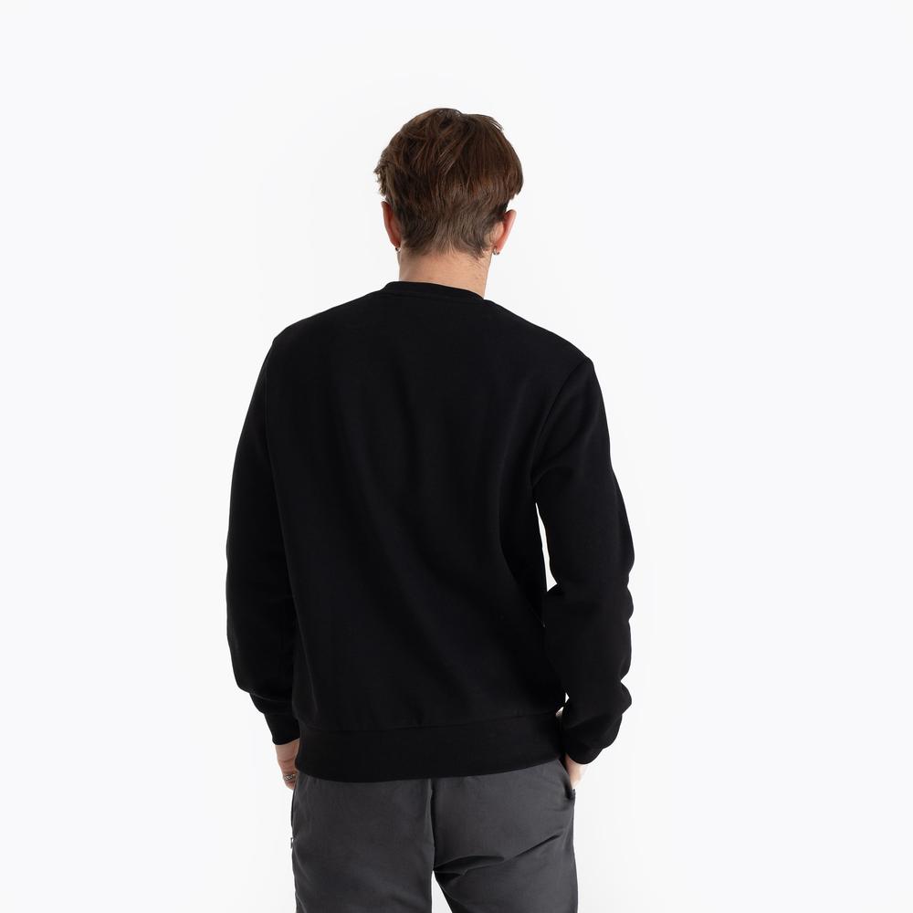 Sportovní mikina Lacoste Organic Brushed Cotton Sweatshirt SH9608-031 - černé