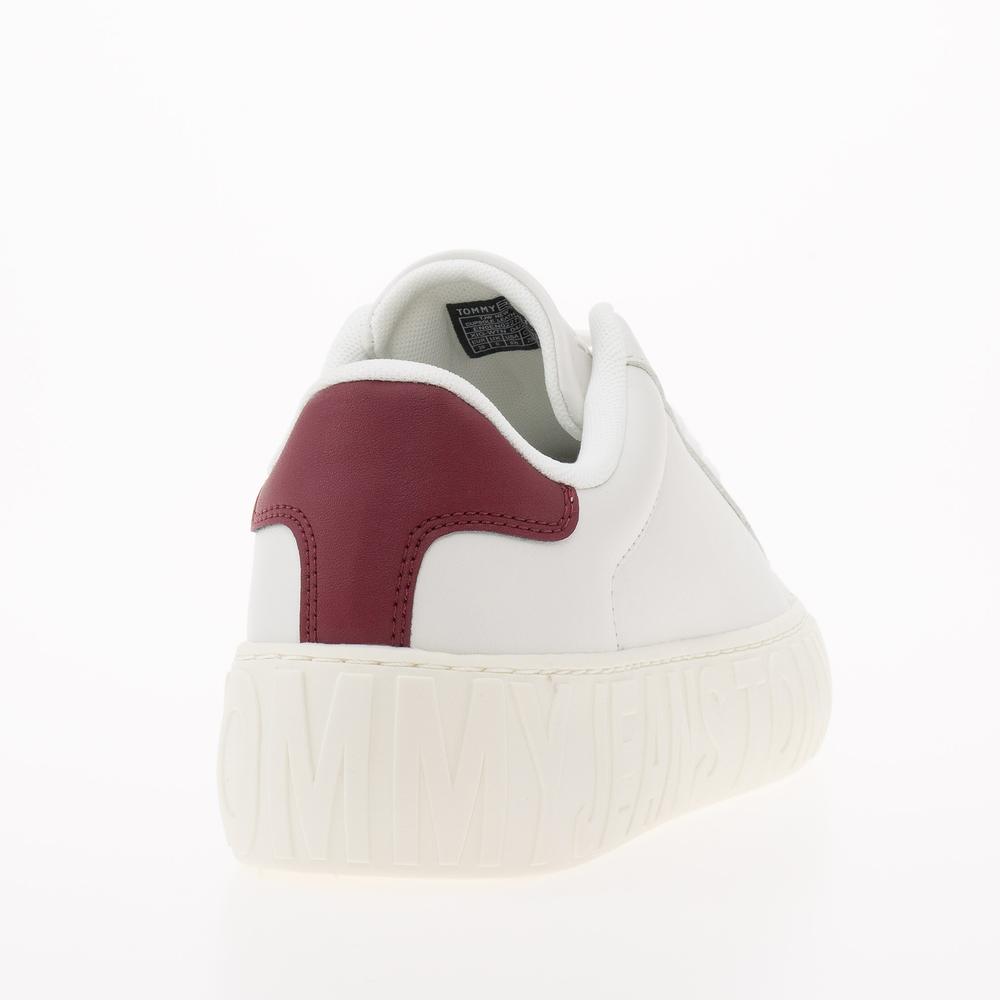 Boty Tommy Jeans TJW New Cupsole Leath LC EN0EN02273-YBL - bílé
