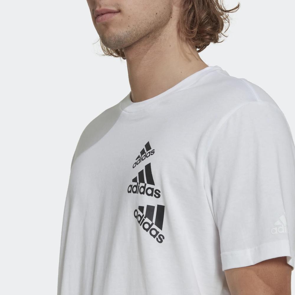 Tričko adidas Essentials BrandLove HL9386 - bílé