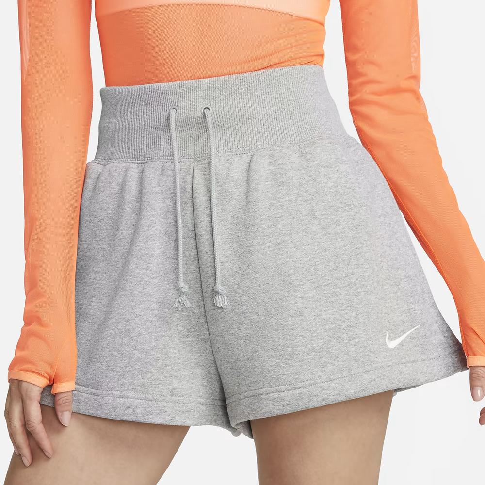 Dámské krátké kalhoty Nike Sportswear Phoenix Fleece FD1409-063 - šedivé