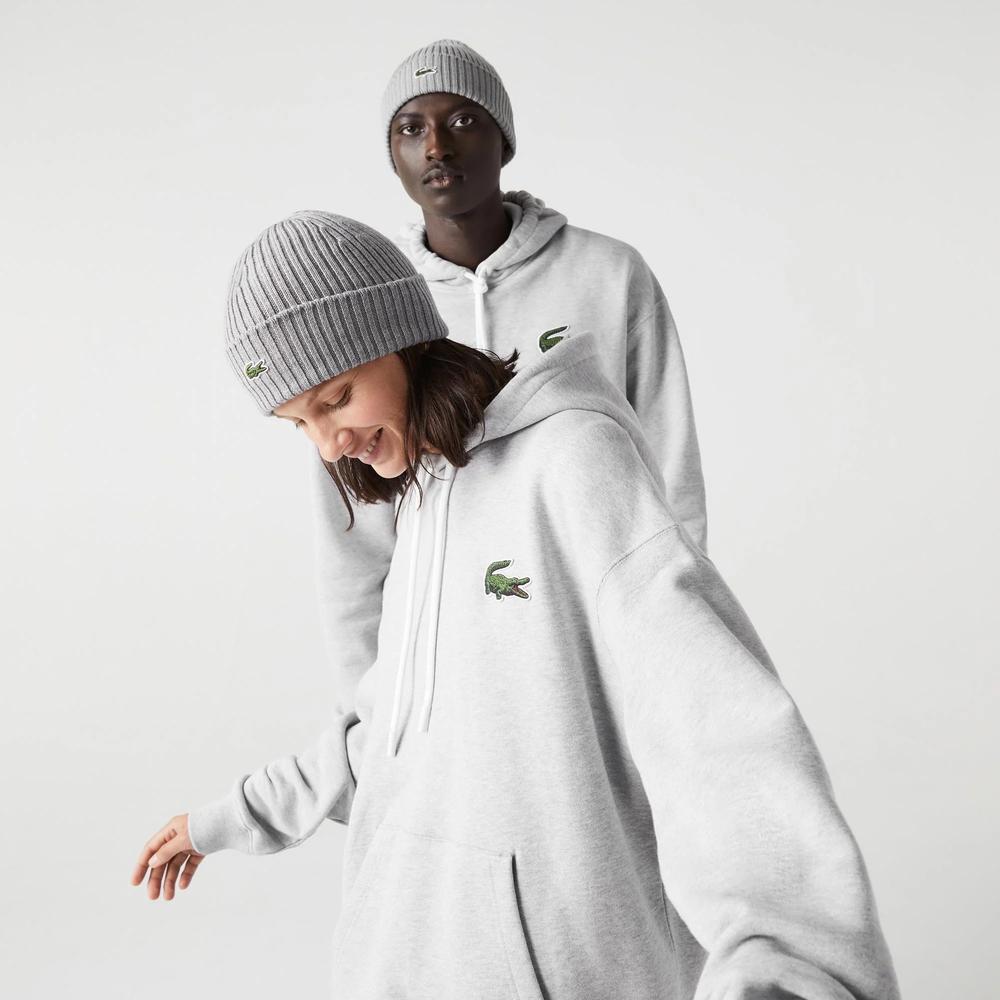 Mikina Lacoste Loose Fit SH6404-CCA - šedivé
