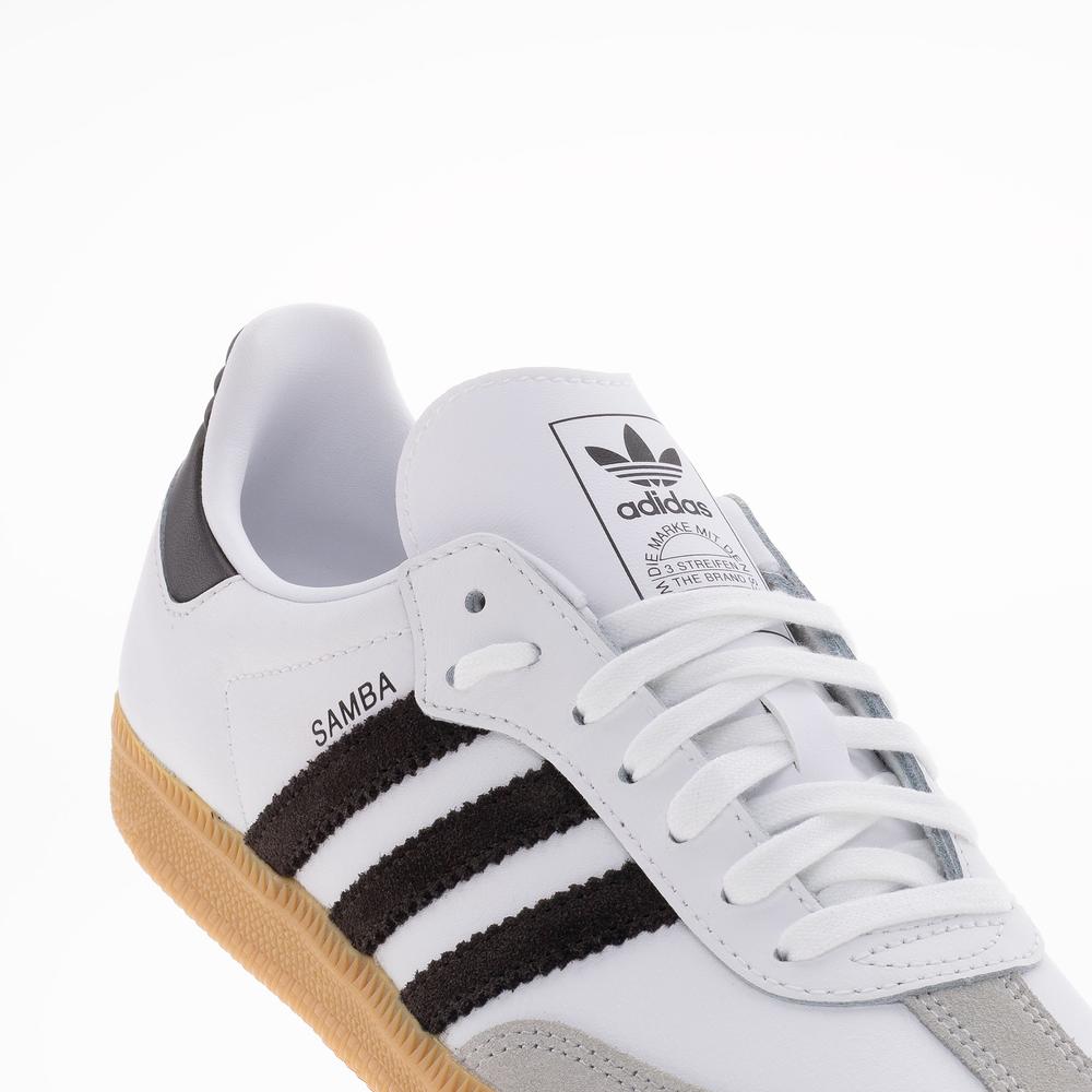 Dětské boty adidas Originals Samba OG J JQ2020 - bílé