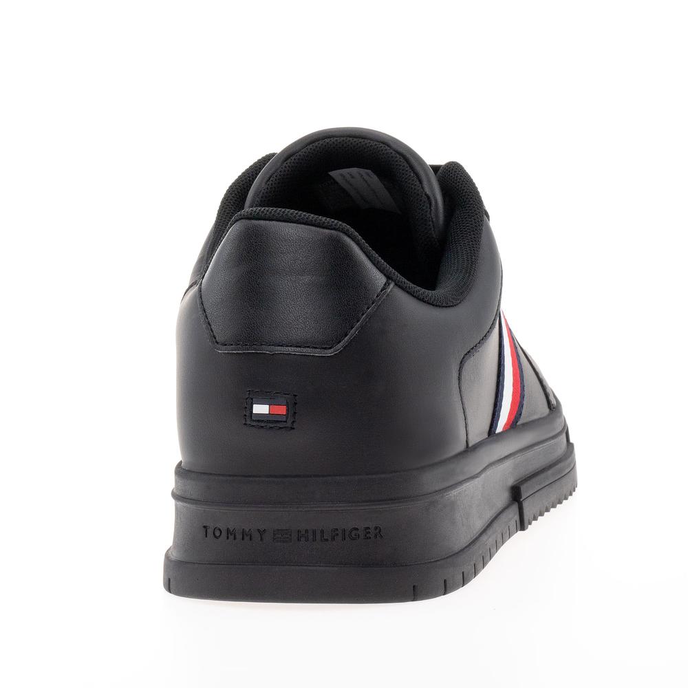 Boty Tommy Hilfiger Supercup Stripes Leather Ess FM0FM04895-BDS - černé
