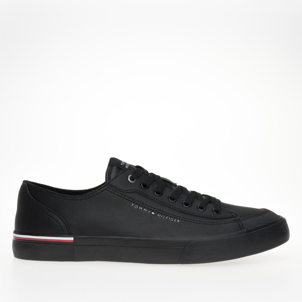 Boty Tommy Hilfiger Corporate Vulc Leather FM0FM04953-BDS - černé