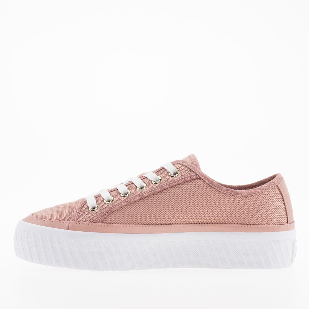 Boty Tommy Hilfiger Platform Vulcanized FW0FW07156-TQS - růžové