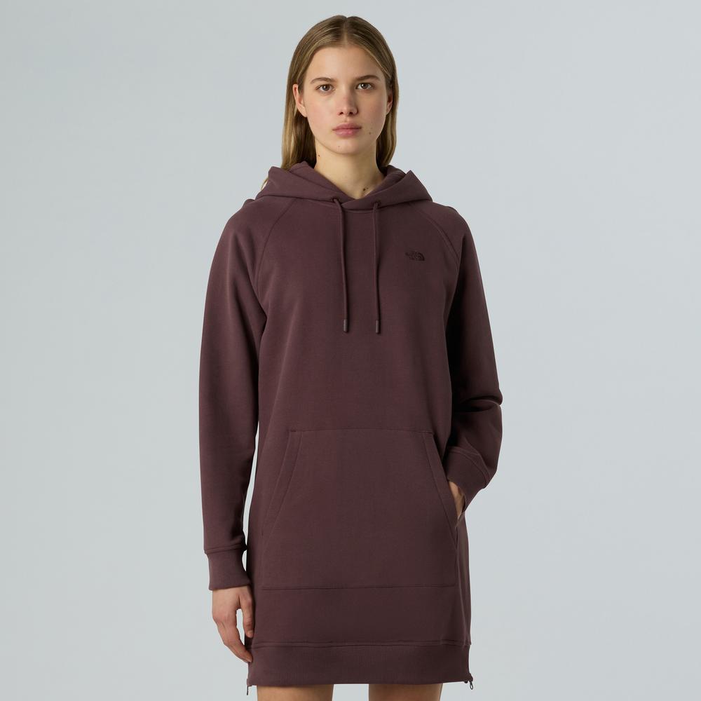 Šaty The North Face Relaxed Hooded 0A8E48BQ71 - hnědé