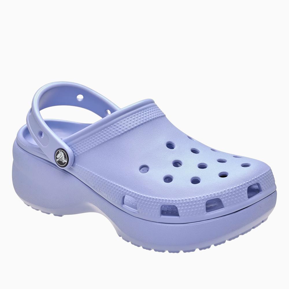 Žabky dámské Crocs Classic Platform Clog 206750-453 - fialové