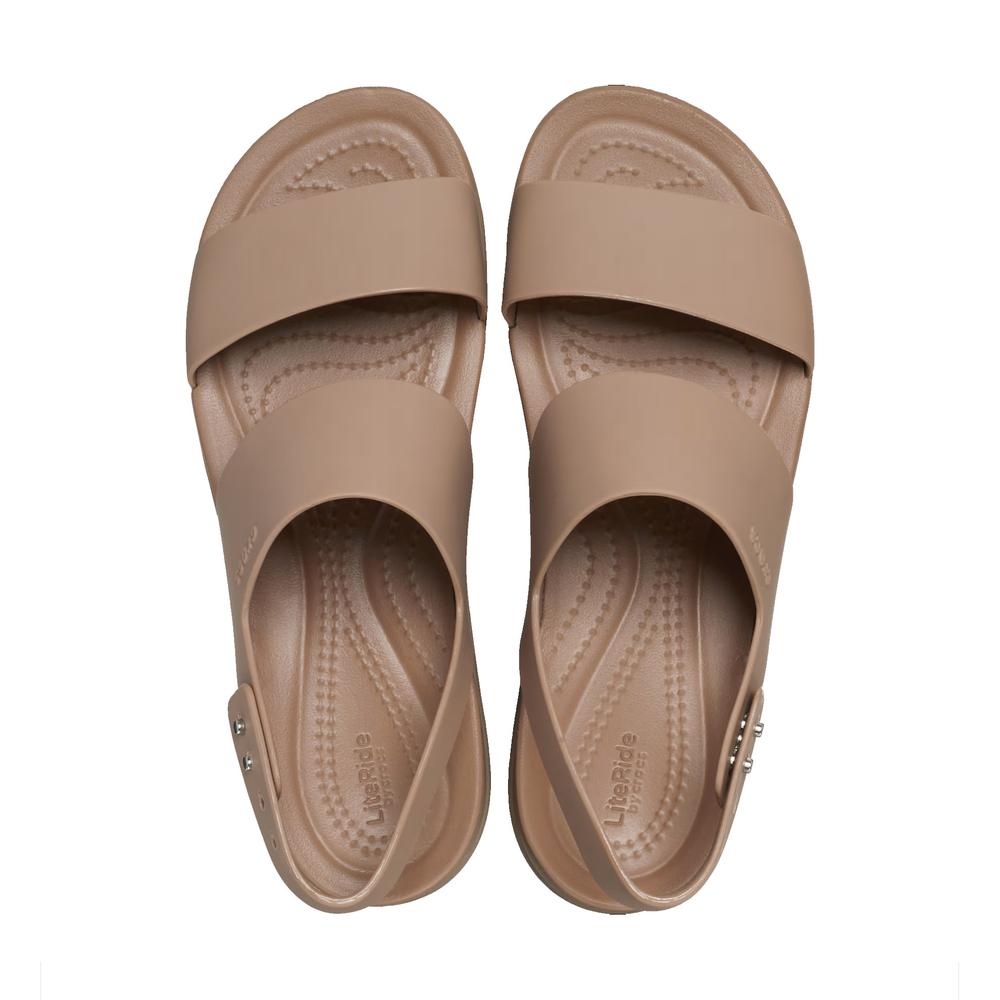 Žabky Crocs Brooklyn Low Wedge 206453-2EL - béžové