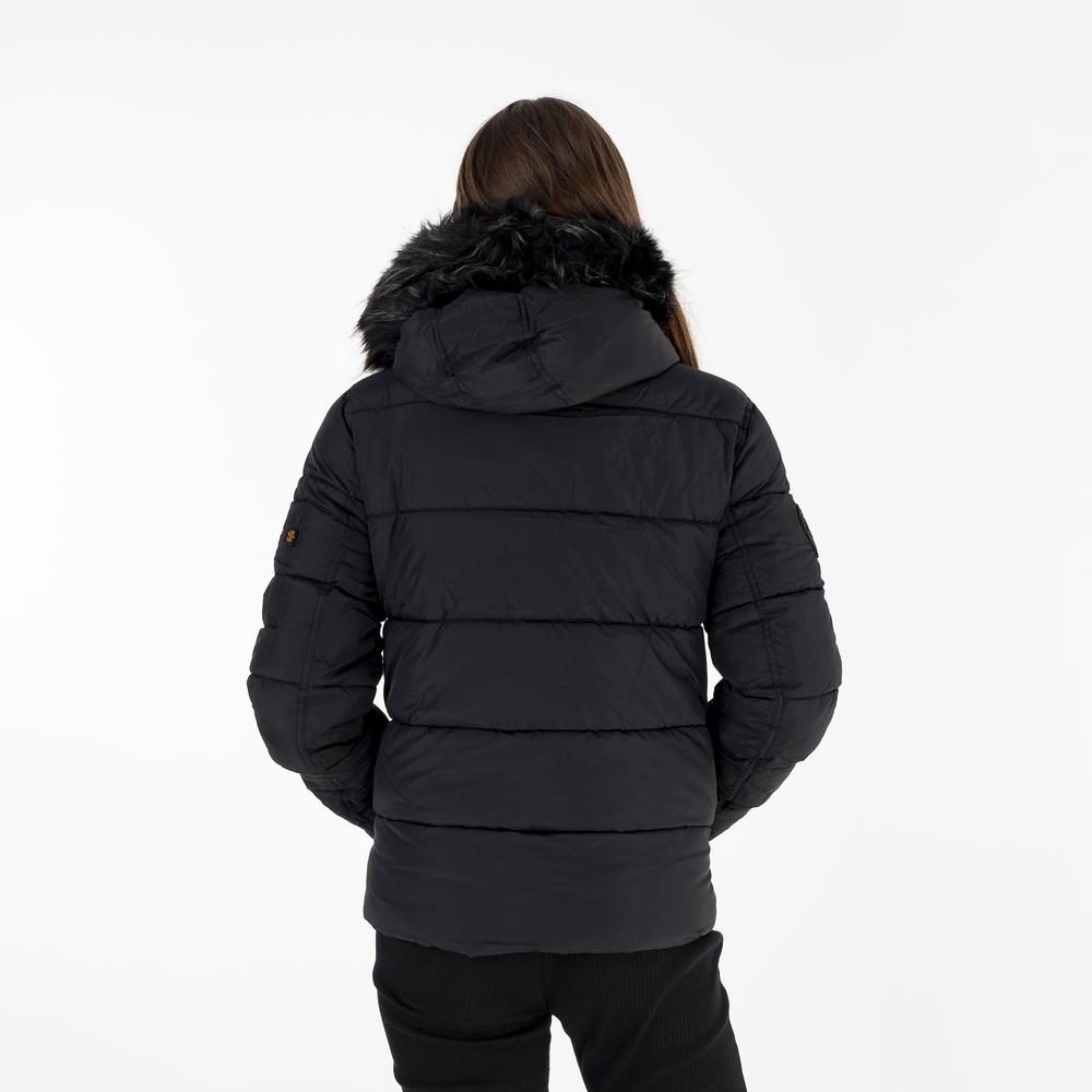Bunda Alpha Industries Hooded Puffer Alpha 10800403 - černé
