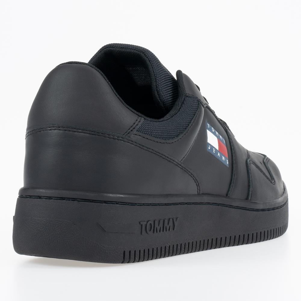 Boty Tommy Jeans Retro Basket EM0EM00955-0GK - černé