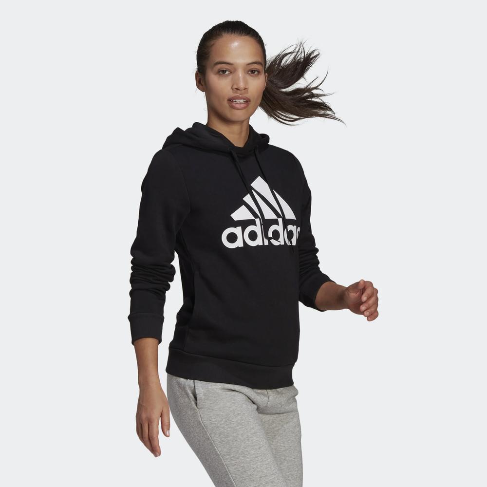 Mikina adidas Loungewear Essentials Logo Fleece Hoodie GL0653 - černé
