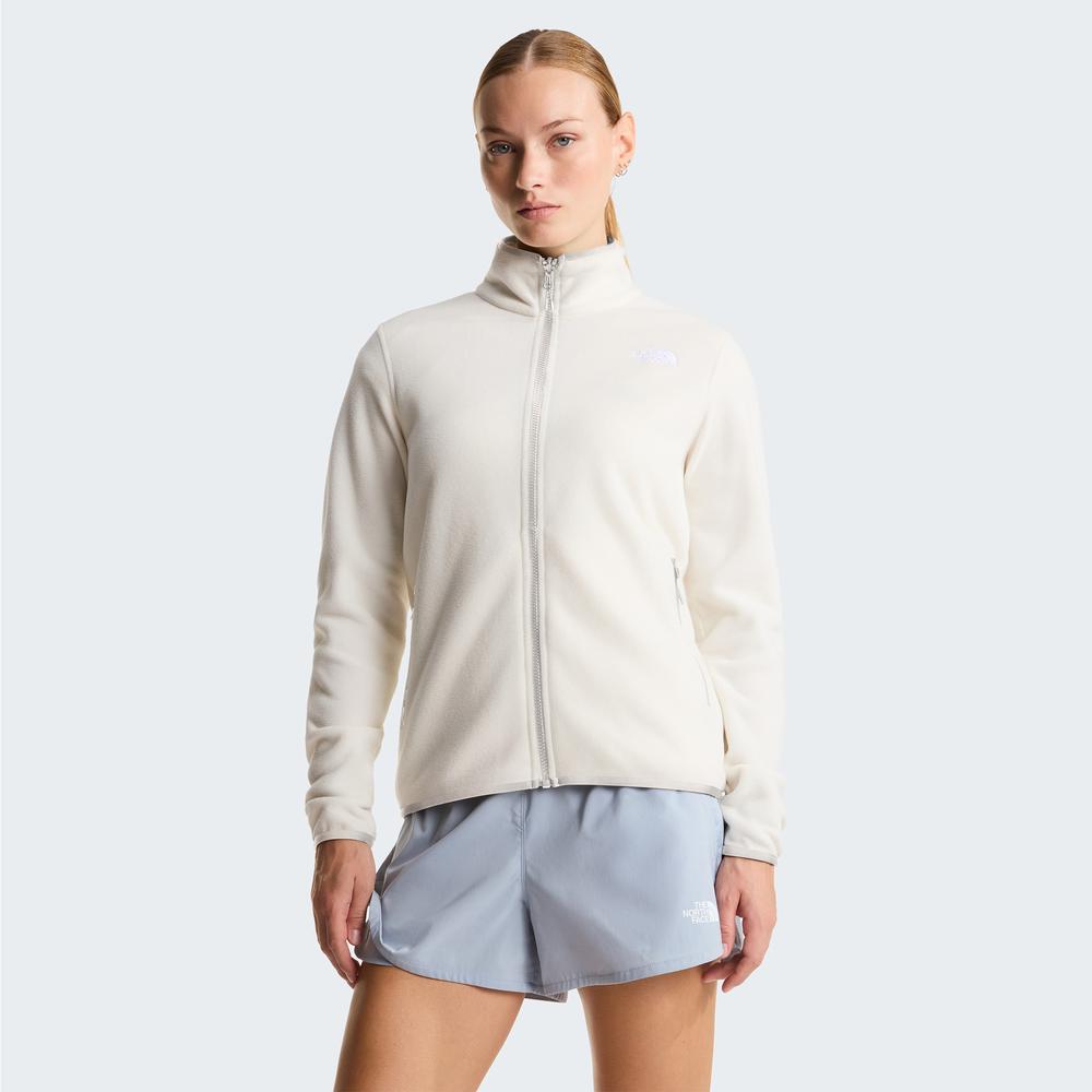 Dámská blúza The North Face 100 Glacier Full-Zip Fleece 0A8D2FQLI1 - bílé