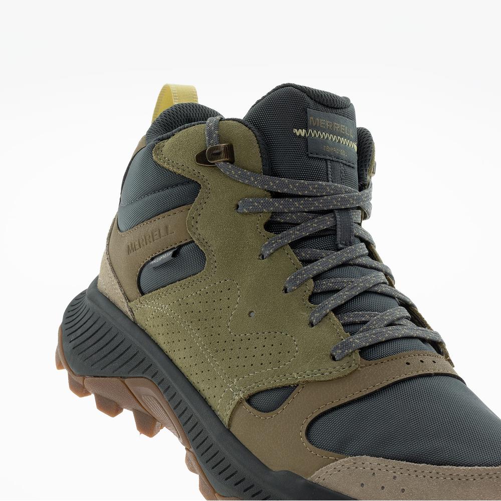 Pánské boty Merrell Tempo Sol Mid Waterproof J038941 - zelené