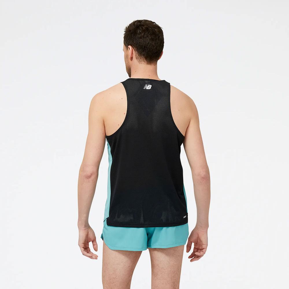 Pánské tričko New Balance MT31240FAD - modré