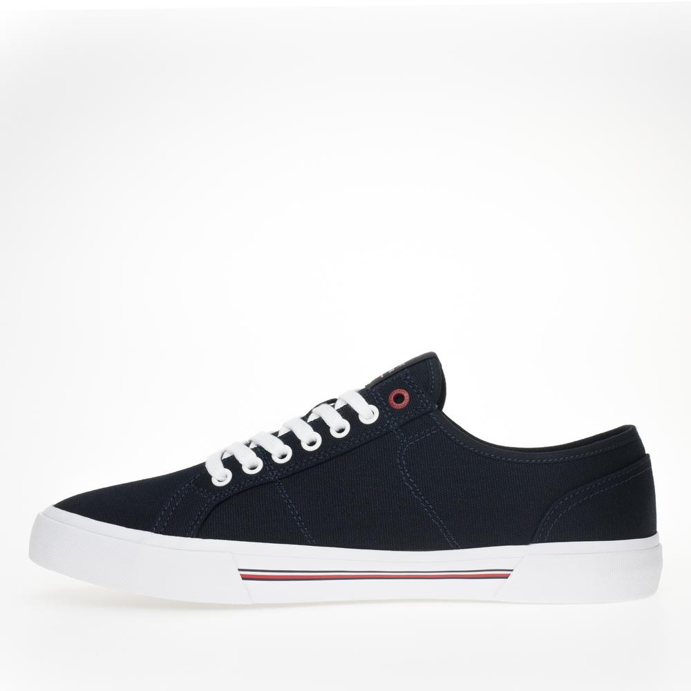 Boty Tommy Hilfiger Core Corporate Vulc Canvas FM0FM04560-DW5 - tmavě modrě