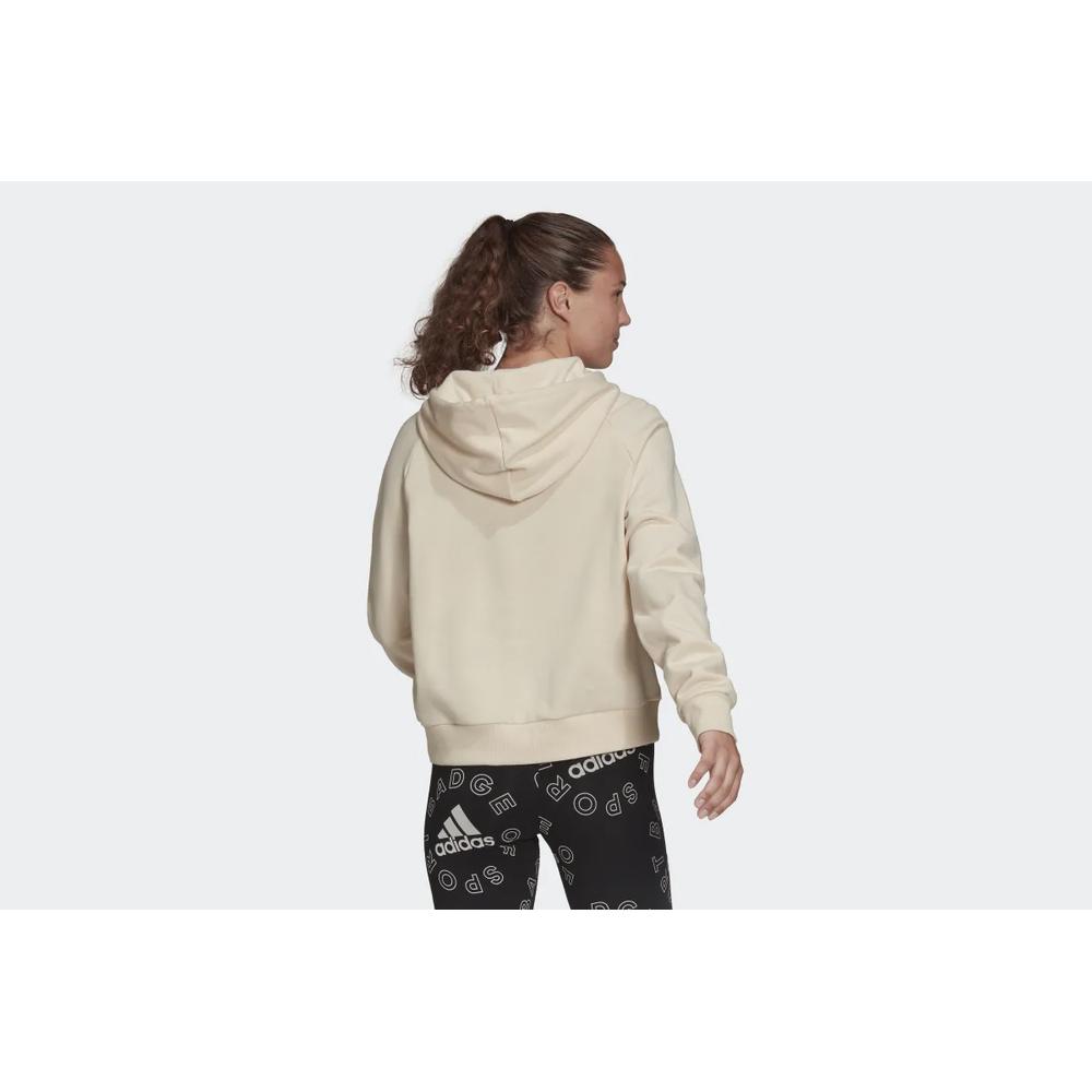 Mikina adidas Essentials Outlined Logo Hoodie HC9179 - béžové
