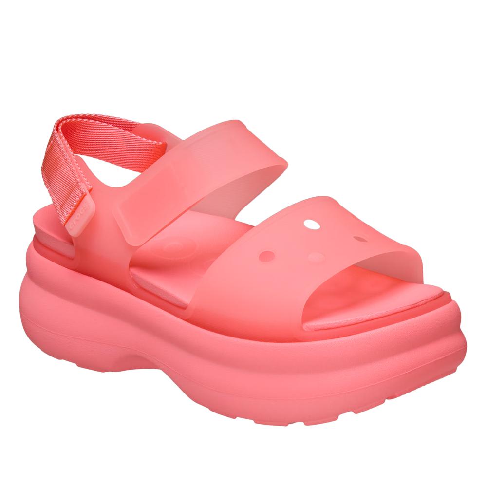 Dámské sandále Crocs Soho Frosted Y-Strap 212651-6UI - růžové