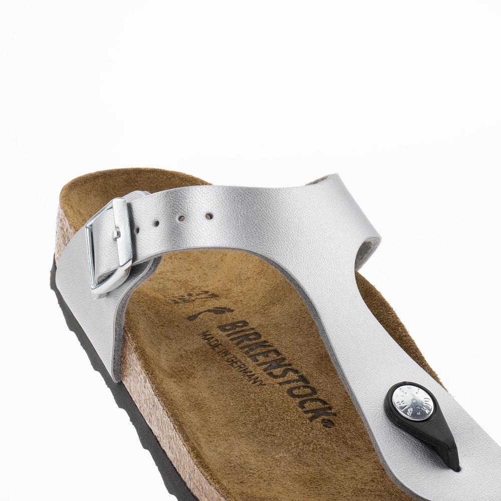 Žabky Birkenstock Gizeh 43853 - stříbně
