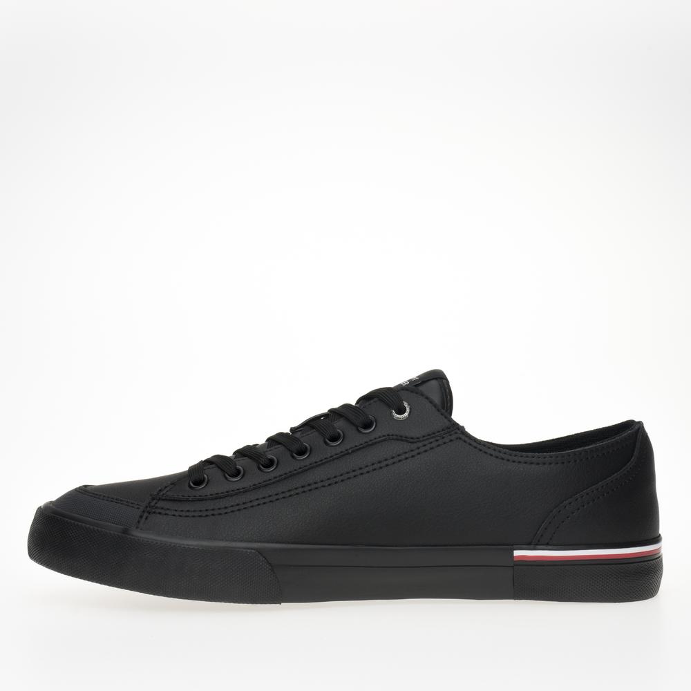 Boty Tommy Hilfiger Corporate Vulc Leather FM0FM04953-BDS - černé