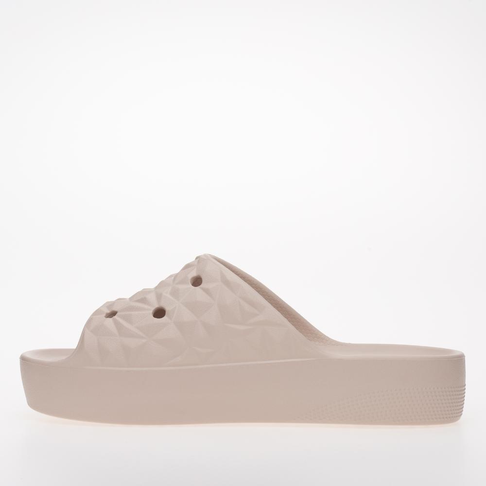 Žabky Crocs Classic Platform Geometric 209564-6UR - béžové