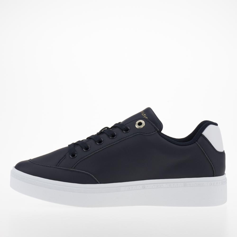 Boty Tommy Hilfiger Court Sneaker With Webbing FW0FW07106-DW6 - tmavě modrě