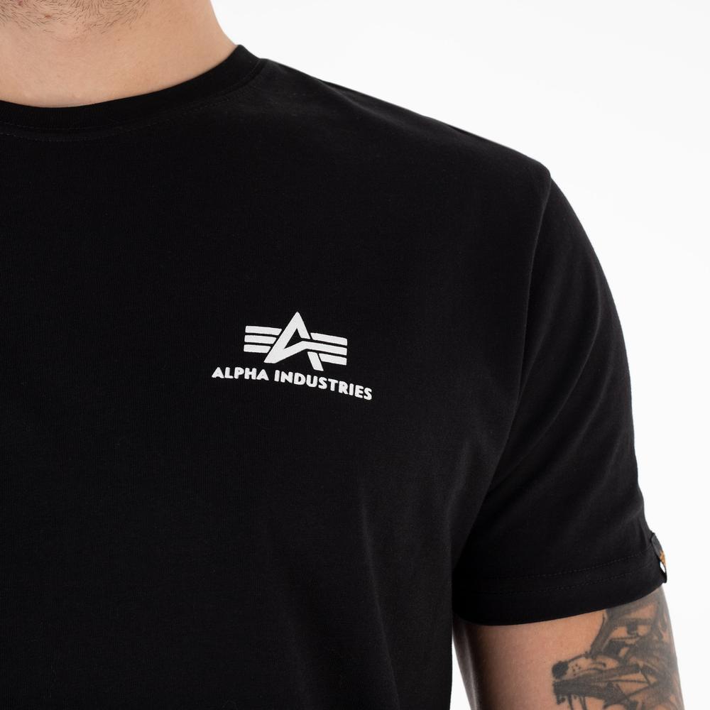 Tričko Alpha Industries Basic T Small Logo 18850503 - černé