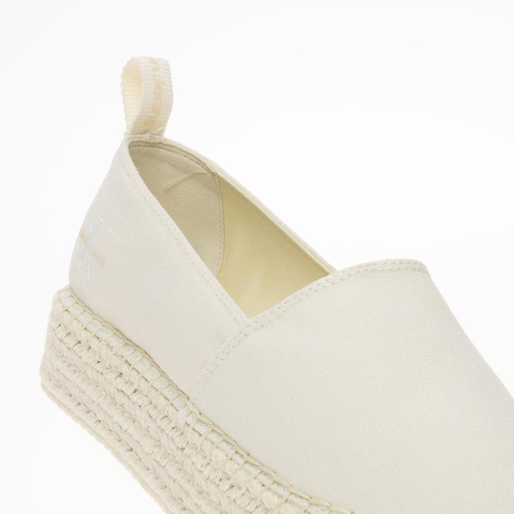 Boty Calvin Klein Platform Espadrille ML BTW YW0YW01378-0F9 - bílé