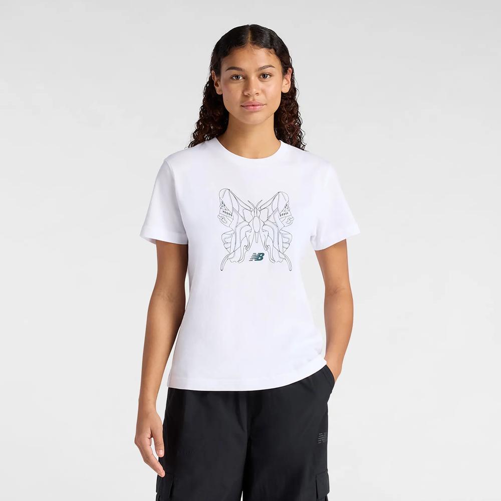 Dámské tričko New Balance WT61M6WOWT - bílé