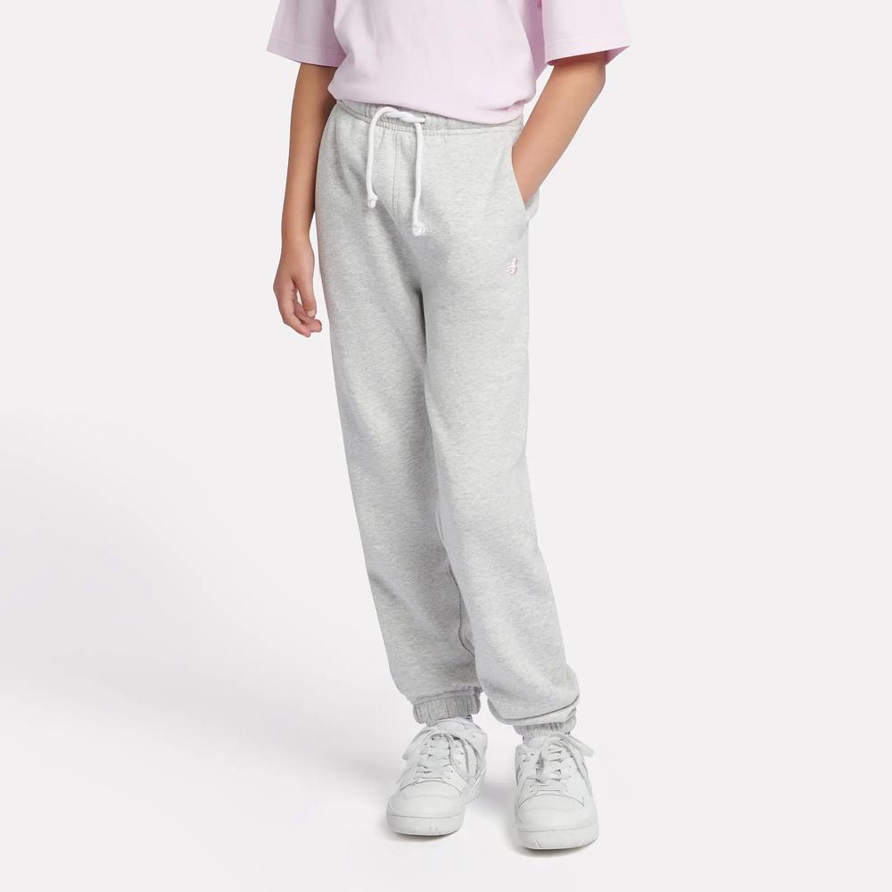 Dětské kalhoty New Balance LAKG0058AHH - šedivé