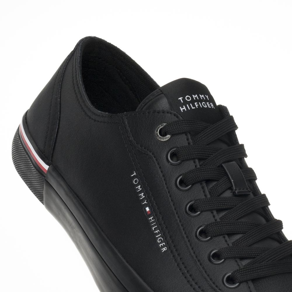 Boty Tommy Hilfiger Corporate Vulc Leather FM0FM04953-BDS - černé