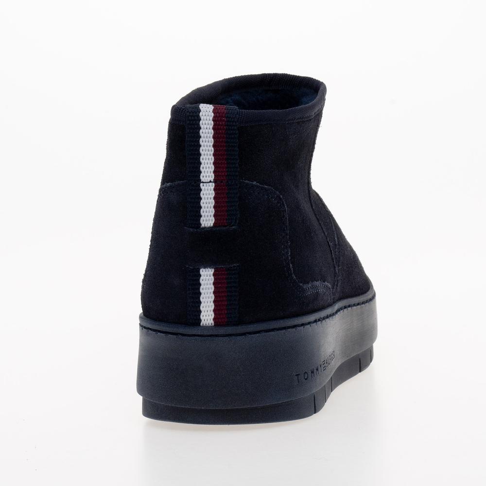 Boty Tommy Hilfiger Cool Suede Snowboot FW0FW07662-DW6 - tmavě modrě