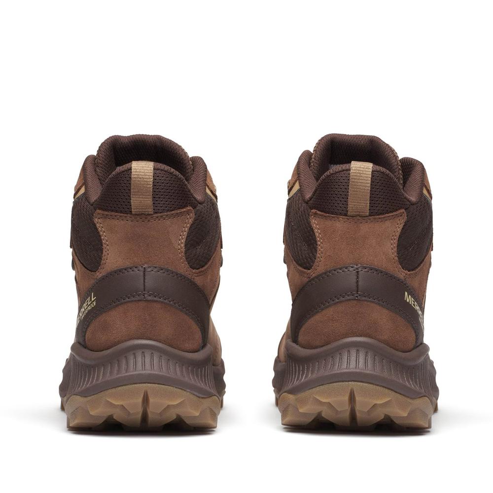 Pánské boty Merrell Speed Strike 2 Leather Mid Waterproof J038073 - hnědé