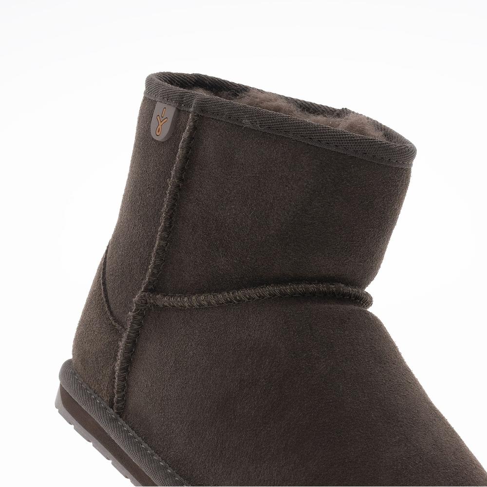 Dětské boty Emu Australia Wallaby Mini K10103CHOC - hnědé