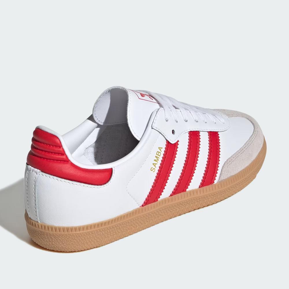 Dětské boty adidas Originals Samba OG J JQ2833 - bílé