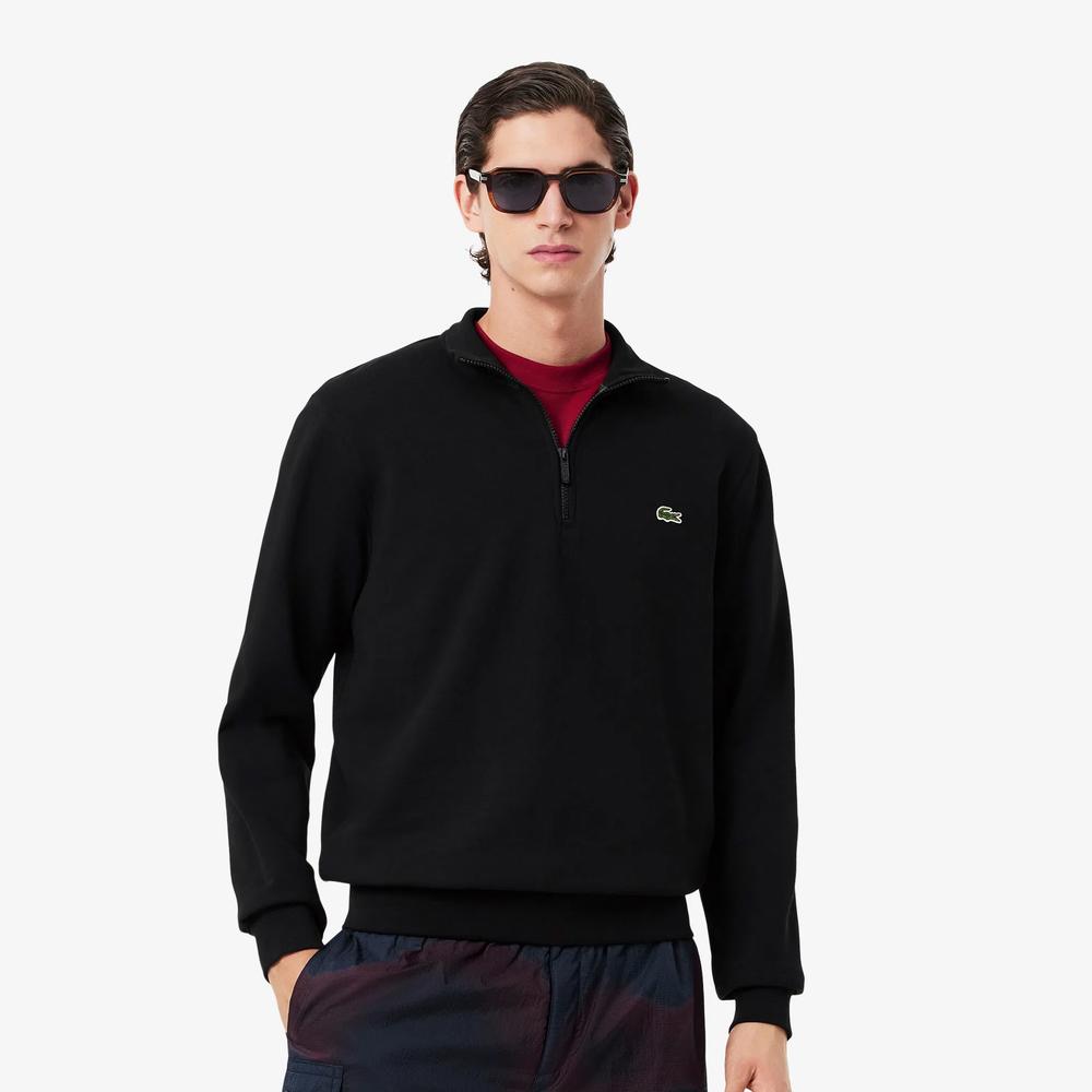 Mikina pánské Lacoste Interlock SH9774-031 - černé