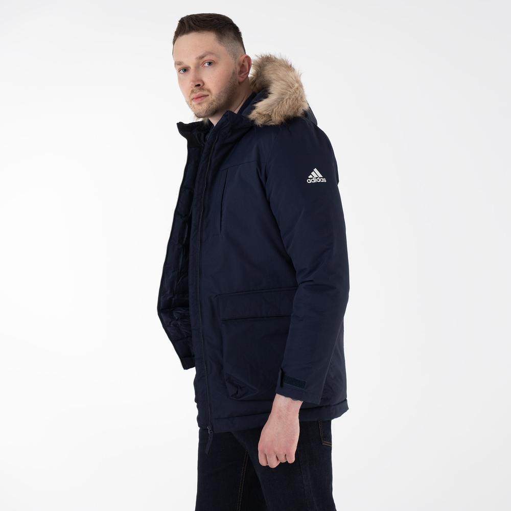 Bunda adidas Utilitas Hooded Parka GT1701 - tmavě modrě