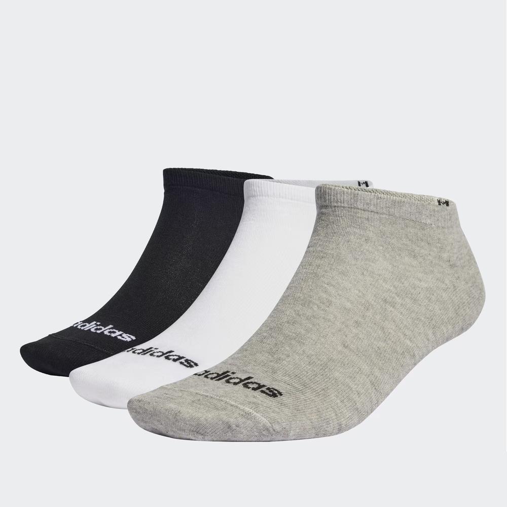 Ponožky adidas Sportswear Think Linear Low-Cut Socks 3 Pairs IC1300 - různobarevné