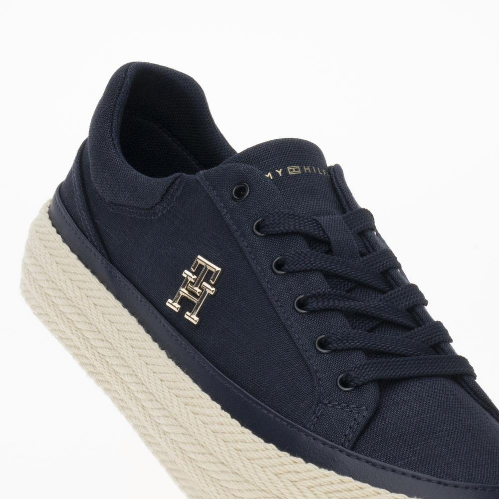 Boty Tommy Hilfiger Vulc Sneaker Linnen FW0FW07673-DW6 - tmavě modrě