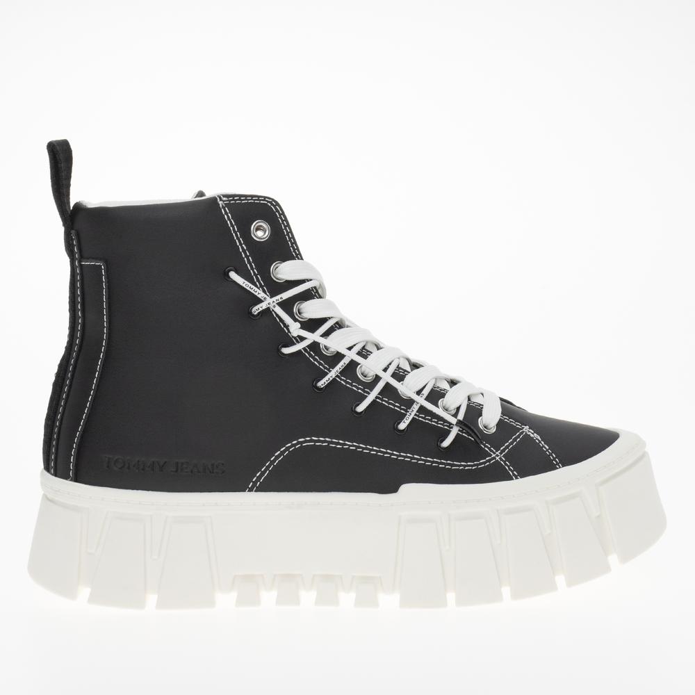 Boty Tommy Jeans TJW Platform MC EN0EN02498-BDS - černé