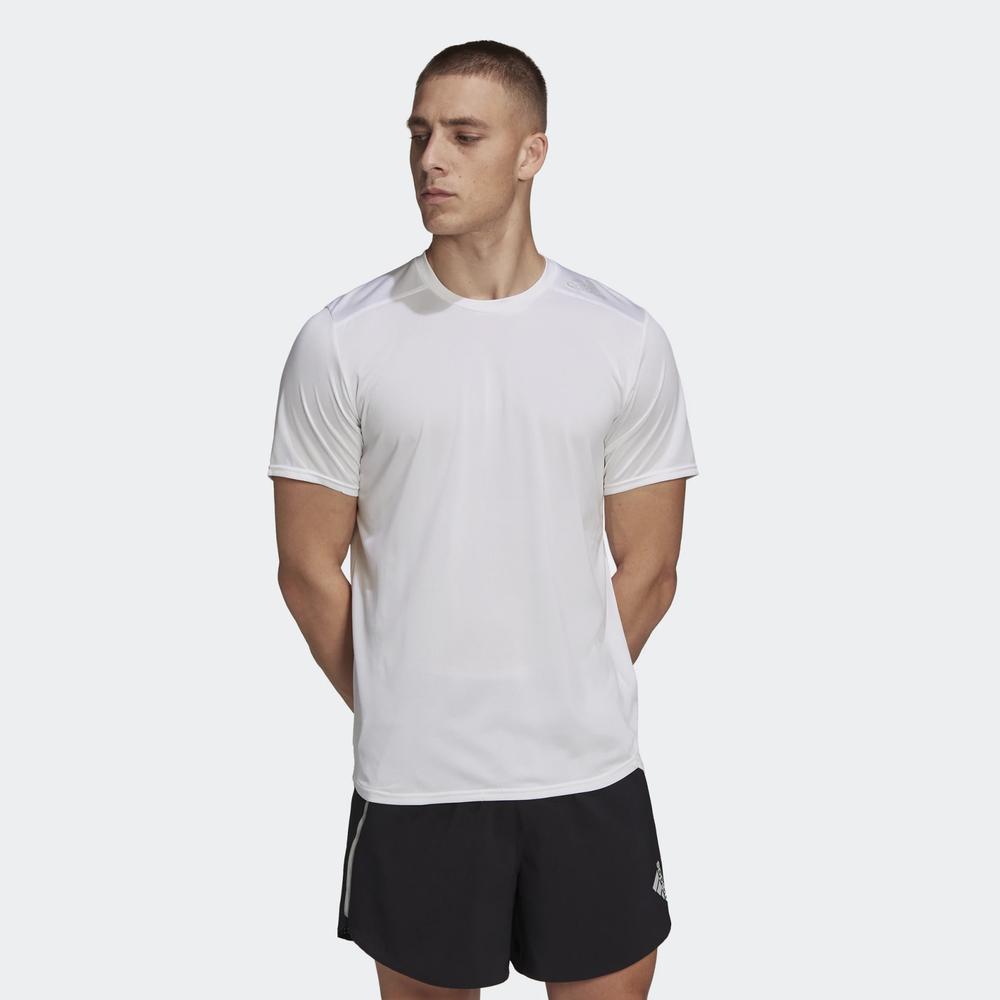 Tričko adidas Designed 4 Running Tee HC9826 - bílé