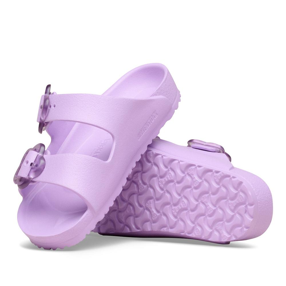 Žabky dětské Birkenstock Arizona Flower Eva 1031262 - fialové