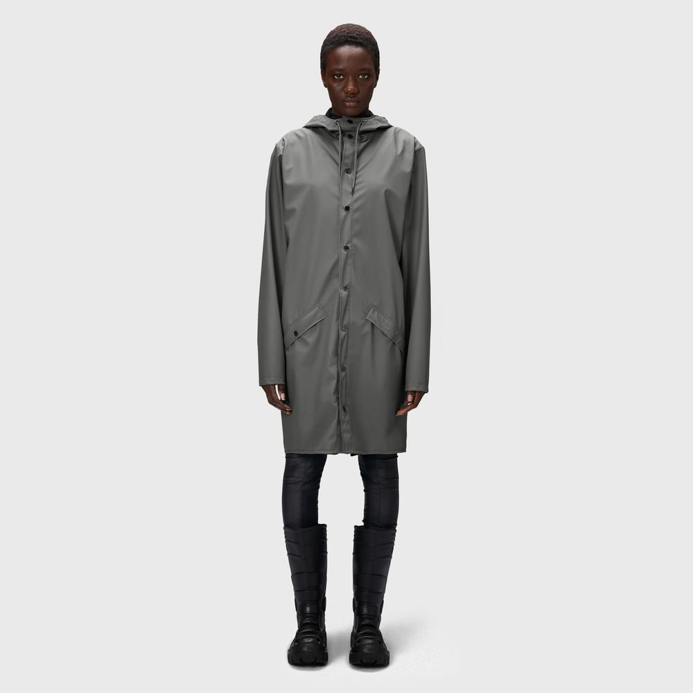 Bunda Rains Long Jacket 12020-13 - šedivé
