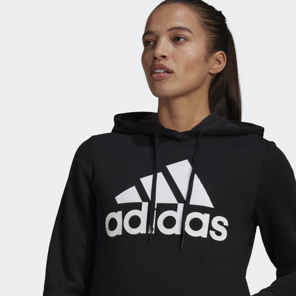 Mikina adidas Loungewear Essentials Logo Fleece Hoodie GL0653 - černé
