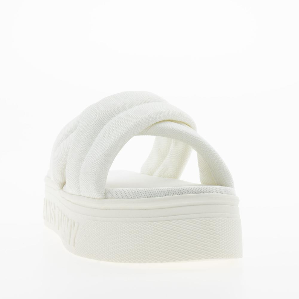 Žabky Tommy Jeans Lettering Flatform EN0EN02465-YBL - bílé