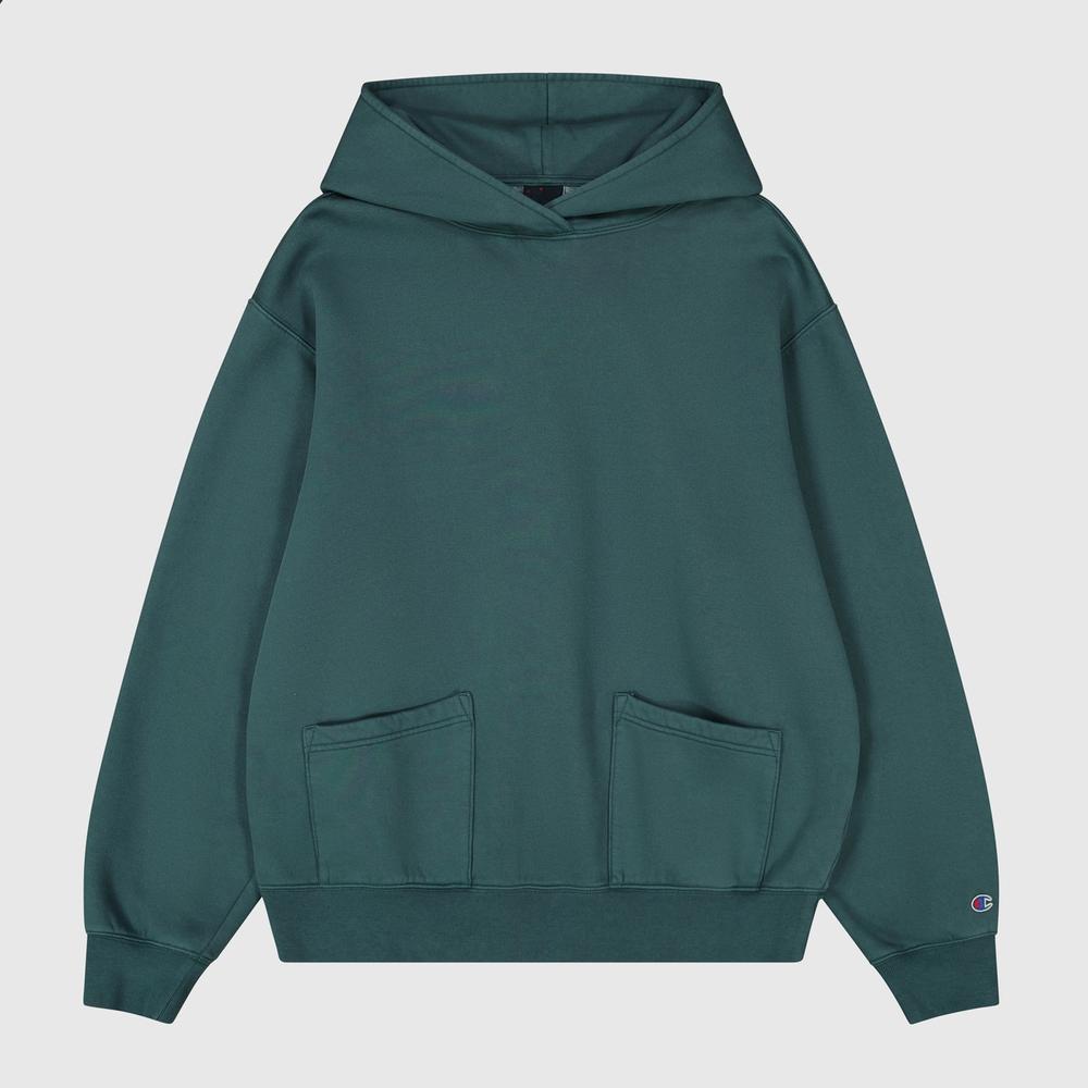 Mikina Champion Hooded Sweatshirt 220510-GS514 - zelené
